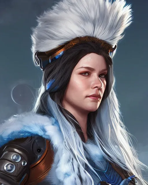 Image similar to The Ice Queen as an Apex Legends character digital illustration portrait design by, Mark Brooks detailed, soft lighting