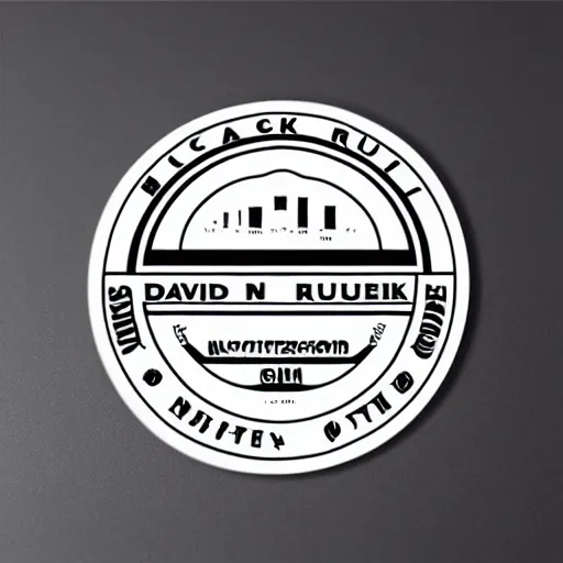 Prompt: black on white graphic design sticker in style of david rudnick, eric hu, guccimaze, acid, y 2 k, 4 k sharpening,