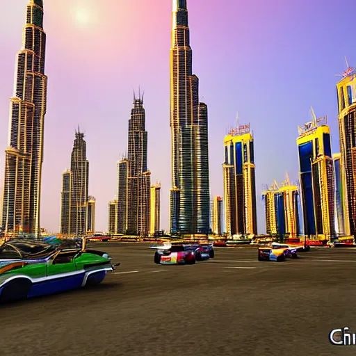 Prompt: gta : dubai by chris tulloch mccabe