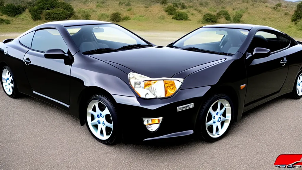 Image similar to Toyota Celica 2009, black, customized, highly detailed