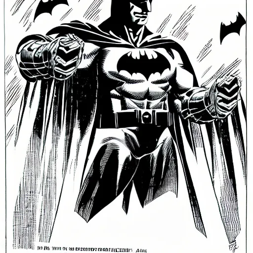 Image similar to batman detailed portrait by frank miller