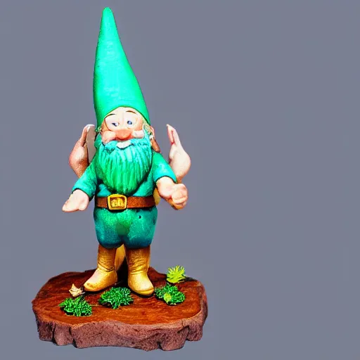 Prompt: a gnome that loves pinching bottoms