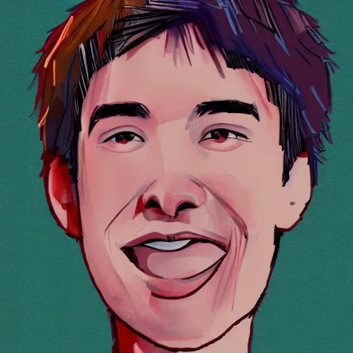 Image similar to cartoon of jacob collier