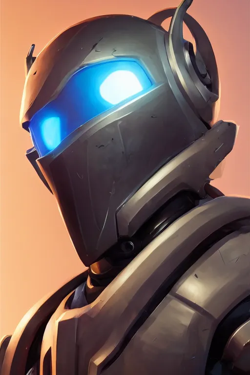 Image similar to epic mask helmet robot ninja portrait stylized as fornite style game design fanart by concept artist gervasio canda, behance hd by jesper ejsing, by rhads, makoto shinkai and lois van baarle, ilya kuvshinov, rossdraws global illumination radiating a glowing aura global illumination ray tracing hdr render in unreal engine 5