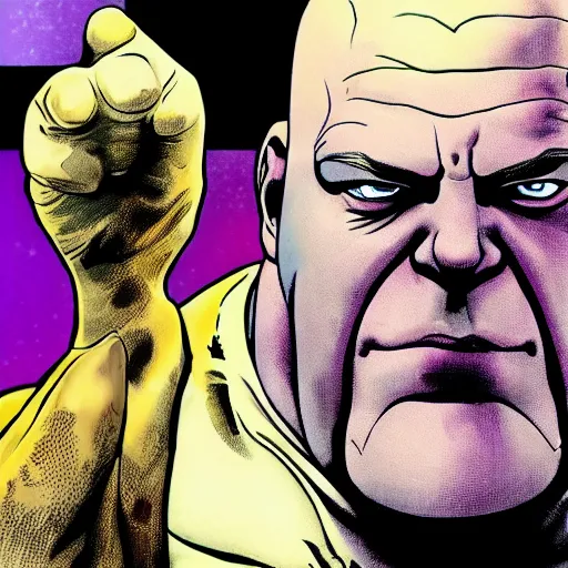 Image similar to hank schrader as thanos