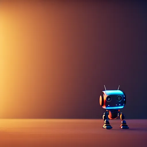 Prompt: a cute little robot at wood. super realistic 8 k render of a dark hooded powerful elegant, cinematic composition