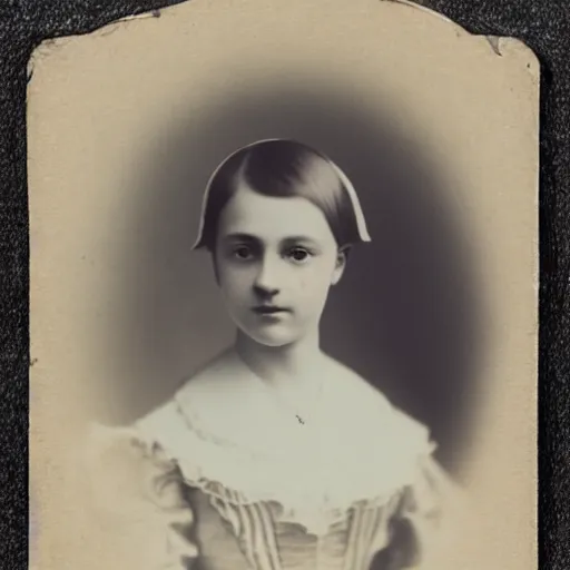 Image similar to a clear photo of a german young adult princess, circa 1 8 5 4