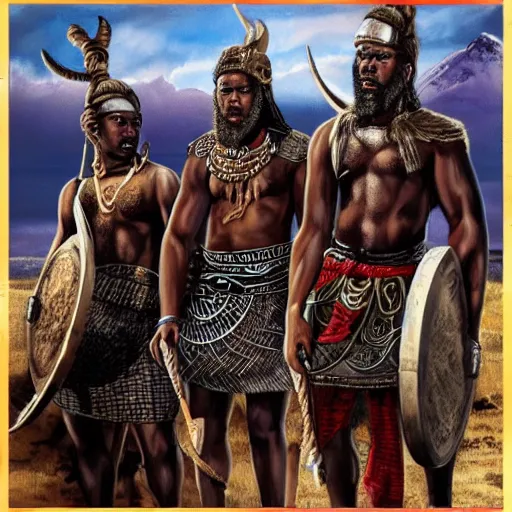 Prompt: african vikings