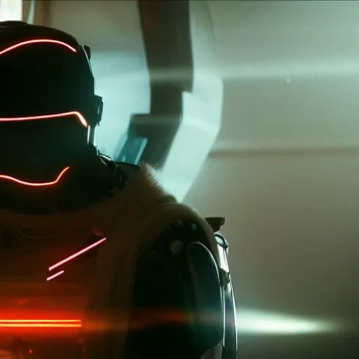 Prompt: movie still of cool cyborg, cinematic composition, cinematic light, by edgar wright