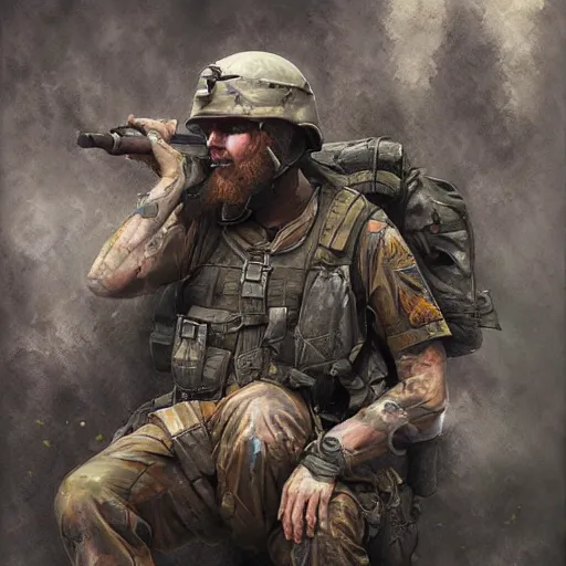 Prompt: freedom from complex ptsd, oil painting, highly detailed, intricate 1 6 k resolution : : cgsociety