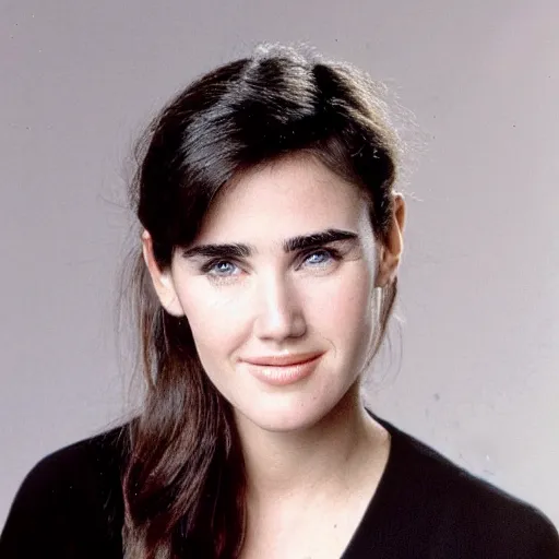 Prompt: face of 20 years old Jennifer Connelly with blonde hair