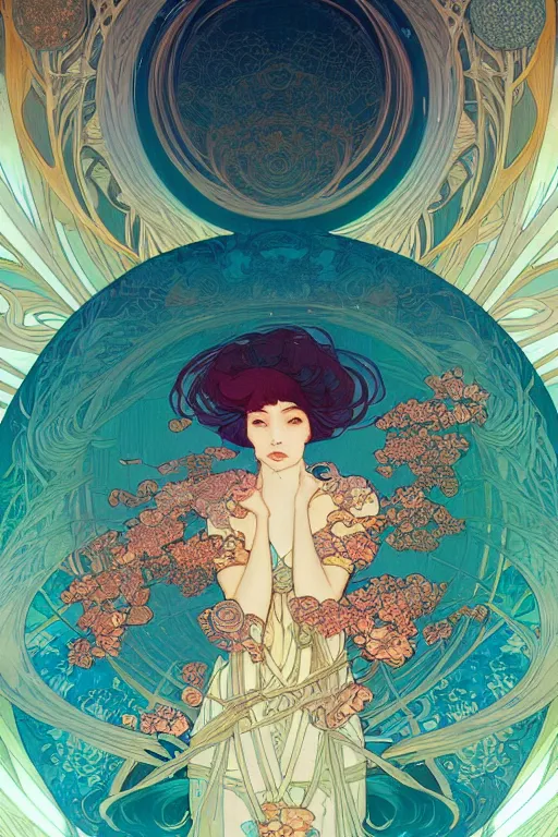 Image similar to a beautiful hyperdetailed character design 4 k wallpaper illustration of phoenix, victo ngai style, alfons mucha ， from china, style of studio ghibli, denoise, deblurring, artgerm, xision, james jean, ross tran, chinese style