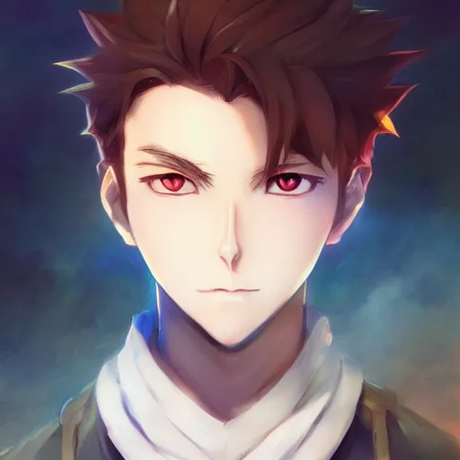 Image similar to anime portrait of Jeff Bezoz as an anime boy by Stanley Artgerm Lau, WLOP, Rossdraws, James Jean, Andrei Riabovitchev, Marc Simonetti, and Sakimichan, trending on artstation