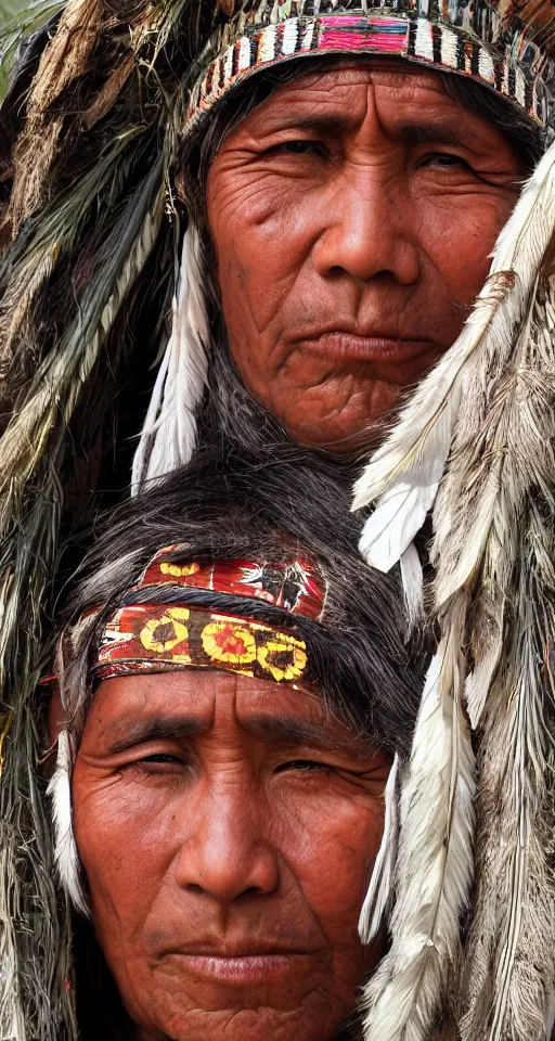 Prompt: Indigenous people portraits
