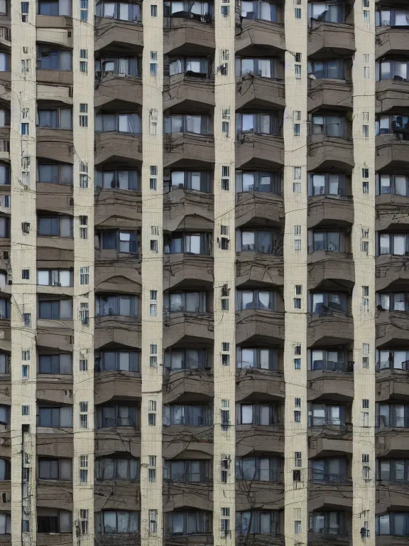 Image similar to Photo of Soviet apartment building