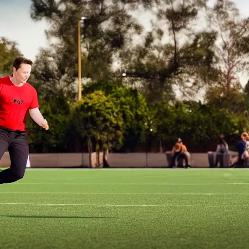 Prompt: elon musk playing football, photography, realistic, 8 k, award winning photography