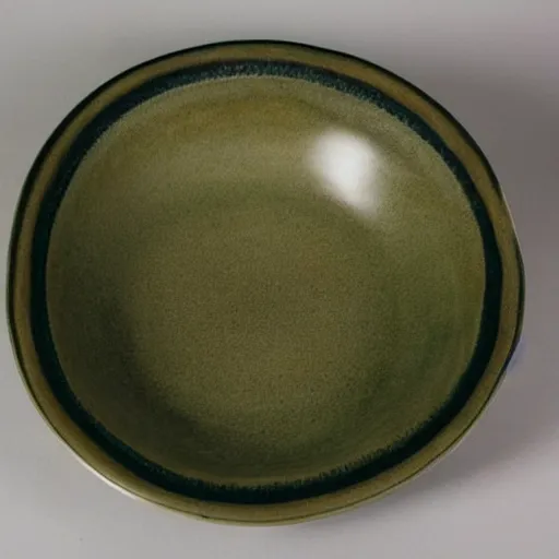 Prompt: natural ceramic bowl on a terazzo table, advanced firing technique