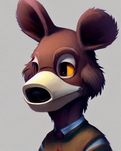 Image similar to character concept art of a cute young male anthropomorphic furry | | adorable muzzle, a fine snout, key visual, realistic shaded perfect face, fine details by stanley artgerm lau, wlop, rossdraws, james jean, andrei riabovitchev, marc simonetti, and sakimichan, trending on artstation