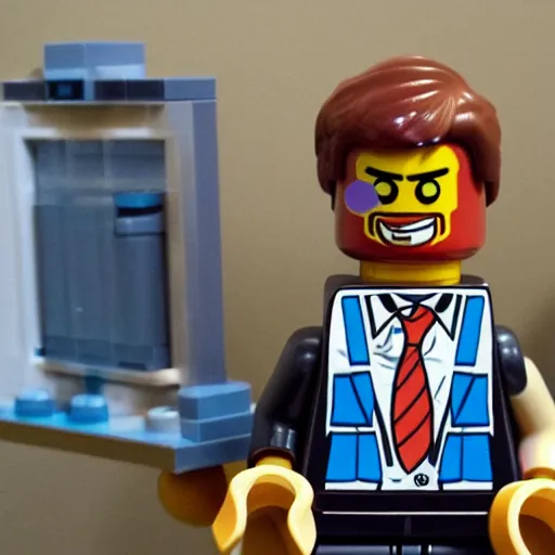 Prompt: lego andrew tate