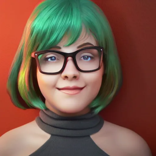 Prompt: Velma from Scooby-doo, unreal engine, 3D render