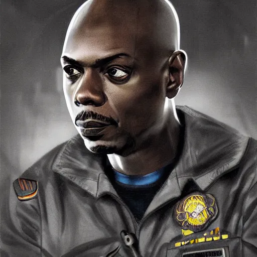 Image similar to Dave Chappelle as a navy SEAL, high resolution fantasy concept art, intricate details, soft lighting