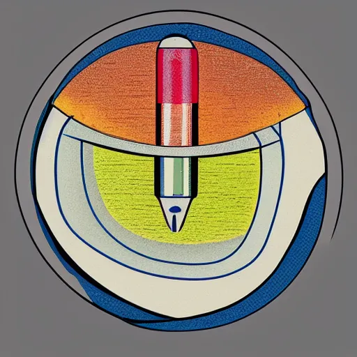 bowling ball cross section | Stable Diffusion