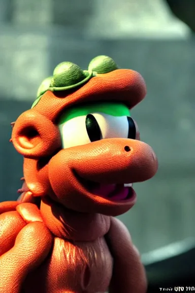 Image similar to very very intricate photorealistic photo of yoshi in an episode of game of thrones, photo is in focus with detailed atmospheric lighting, award - winning details