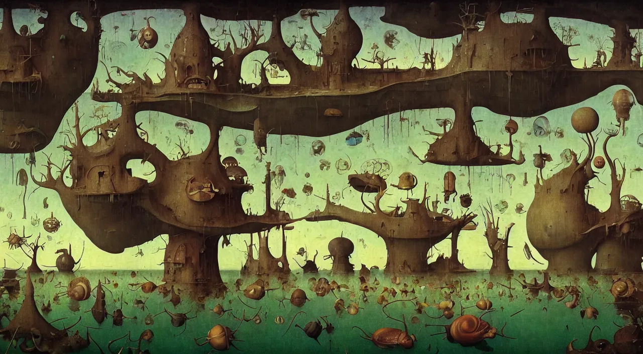 Prompt: single flooded simple!! snail shell tower anatomy, very coherent and colorful high contrast masterpiece by norman rockwell franz sedlacek hieronymus bosch dean ellis simon stalenhag rene magritte gediminas pranckevicius, dark shadows, sunny day, hard lighting