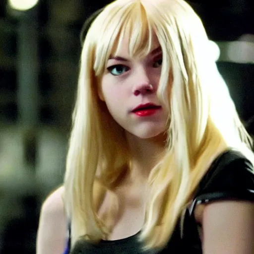 Prompt: spider man 3 scene of gwen stacy is spider gwen