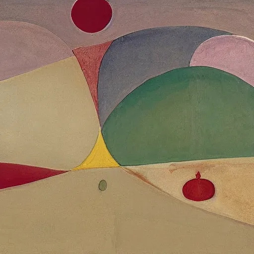 Prompt: A Landscape by Hilma af Klint