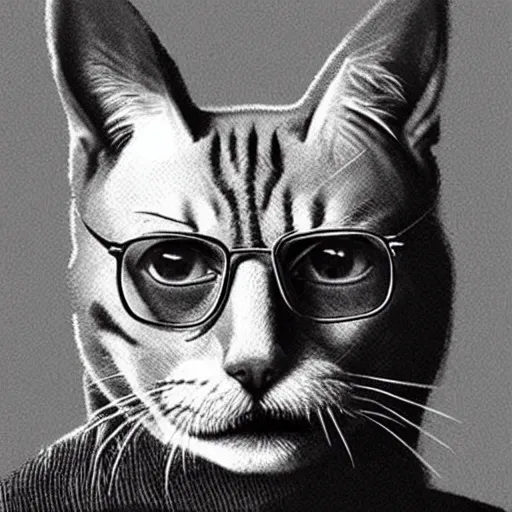 Image similar to Walter White as a cat