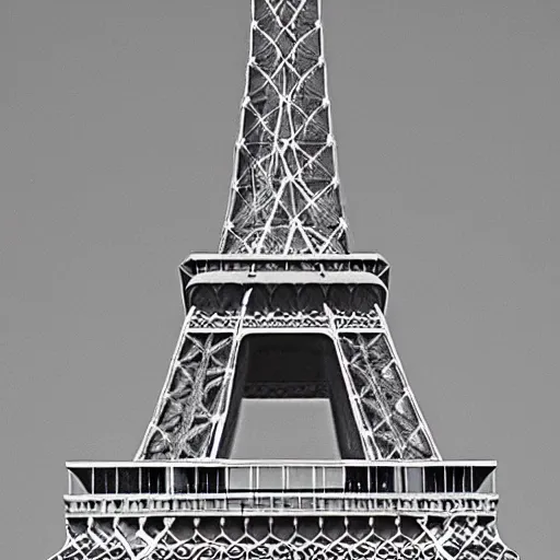 Image similar to weird alien rejected designs for the eiffel tower