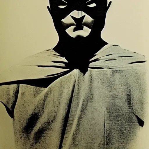 Image similar to ghandi dressed as batman