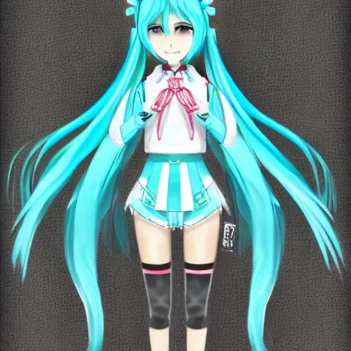 Prompt: Hatsune Miku by Medcalf William