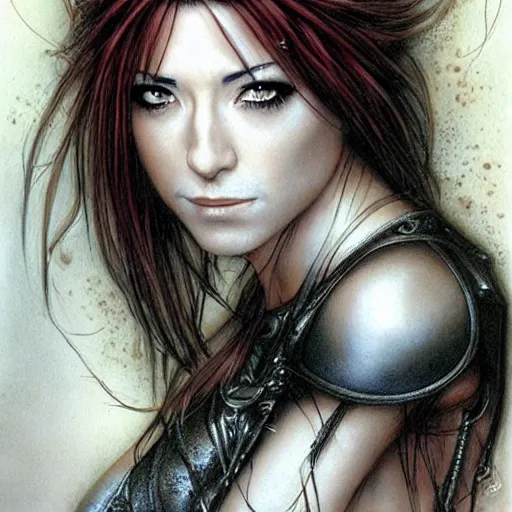 Image similar to female who looks like alyson hannigan by luis royo