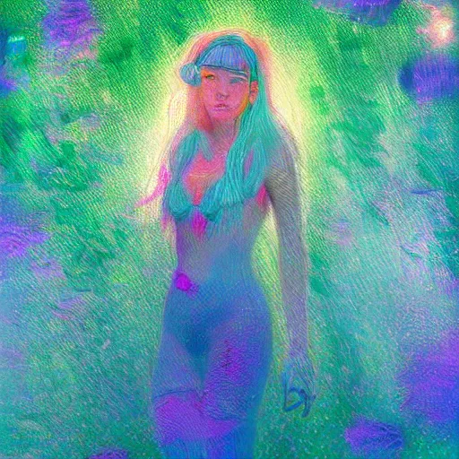 Prompt: TOGETHER is more - Data NFT Season 1 contributor in seapunk style featured on artstation in the style of Monet - series element 1