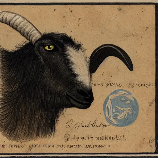 Image similar to goat with goose head and wings