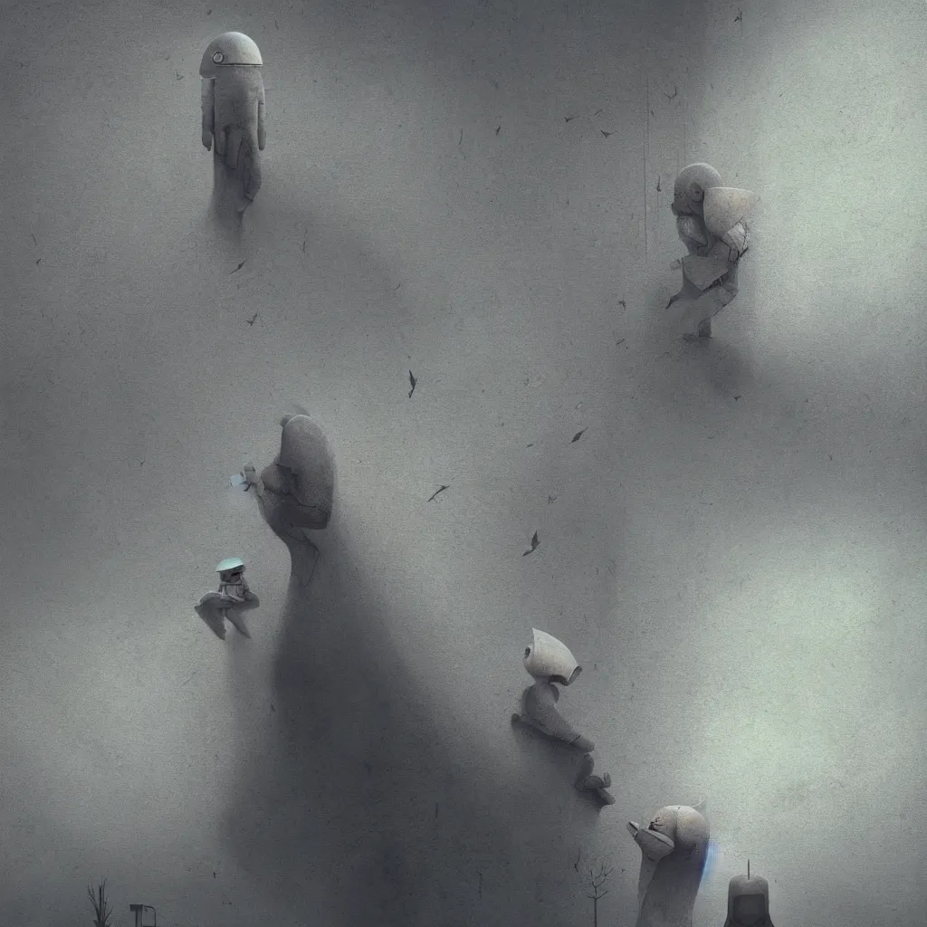 Prompt: i may be paranoid but i'm not an android, octane render, very sharp, maurice sendak, beksinski, quint buchholz, charlie bowater, pranckevicius