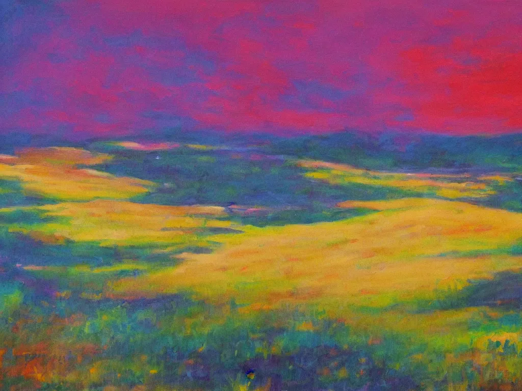 Image similar to a beautiful landscape painting by carly rae jepsen, trending on arstation