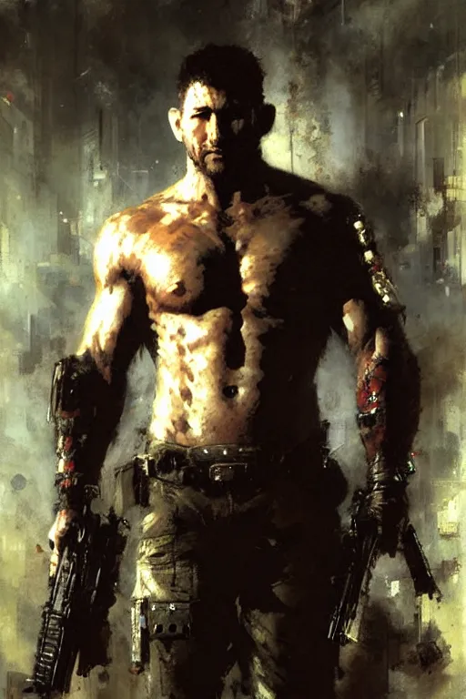 Image similar to chris redfield, painting by gaston bussiere, craig mullins, greg rutkowski, yoji shinkawa