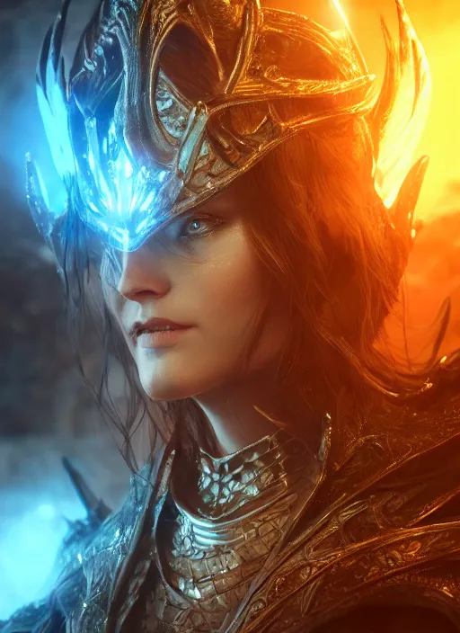 Image similar to minerva ultra detailed fantasy, elden ring, realistic, dnd character portrait, full body, dnd, rpg, lotr game design fanart by concept art, behance hd, artstation, deviantart, global illumination radiating a glowing aura global illumination ray tracing hdr render in unreal engine 5
