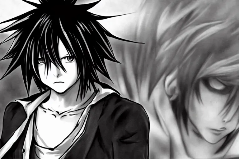 Prompt: l · lawliet, death note, anime