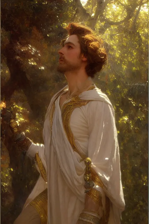 Image similar to full body portrait of a beautiful ethereal delicate mage king meditative pose, highly detailed painting by gaston bussiere, craig mullins, j. c. leyendecker, 8 k, mid shot