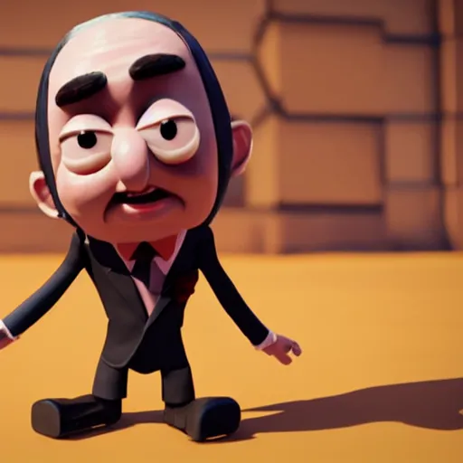 Prompt: mr. bean, clash royal style characters, unreal engine 5, octane render, detailed, brawl stars, cinematografic, cinema 4 d, artstation trending