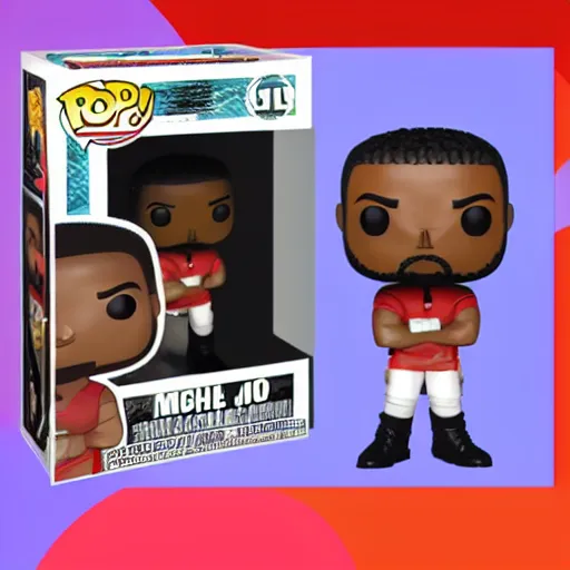 Image similar to funko pop Michael b Jordan