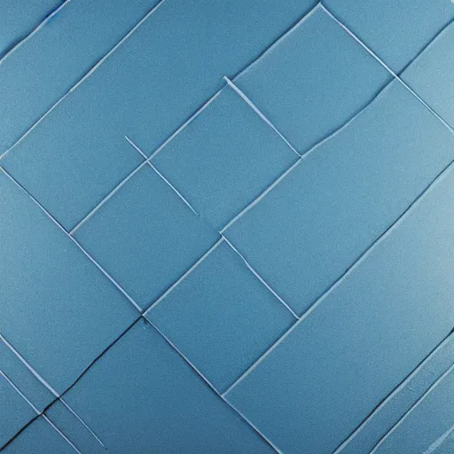 Image similar to single blue cube on studio floor, soft light