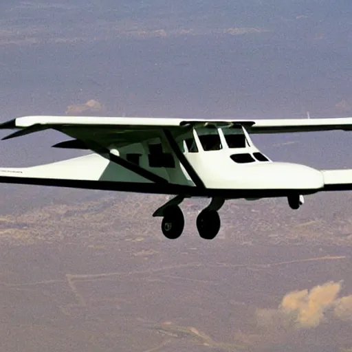 Prompt: a cessna with stealth technology