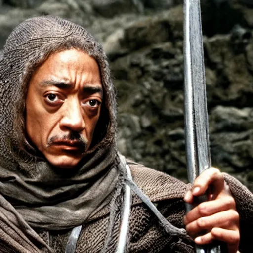 Prompt: giancarlo esposito in lord of the rings