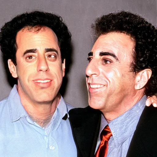 Prompt: jerry seinfeld and cosmo kramer
