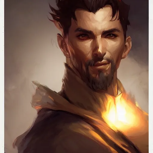 Prompt: a man illustrated by artgerm and greg rutkowski